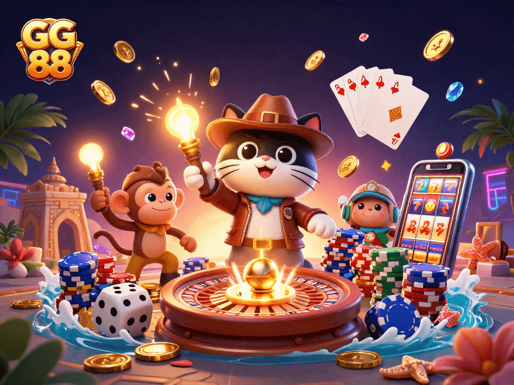 Experience exhilarating gameplay with GG 88’s vibrant casino-themed adventure featuring exciting elements.