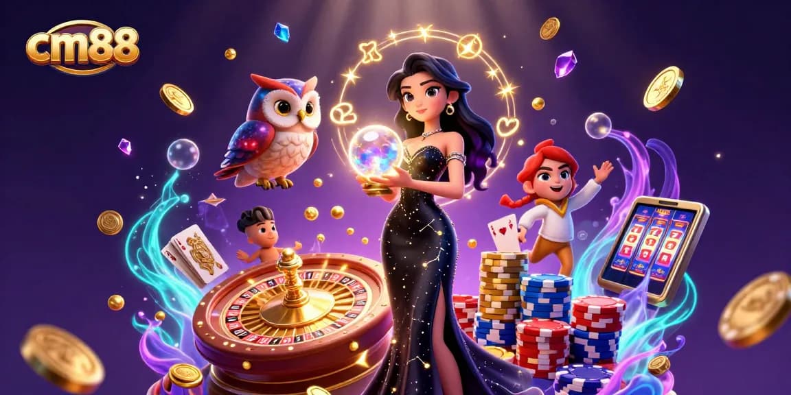 Win exciting rewards at cm88 with an ultra-detailed 3D casino scene filled with dynamic gaming elements.