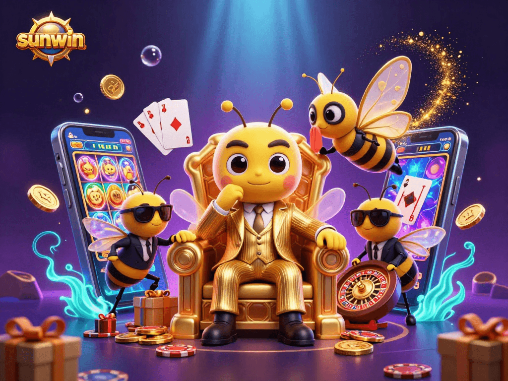Engage with vibrant gambling action featuring the sunwin bumblebee mob boss in a rich casino scene.