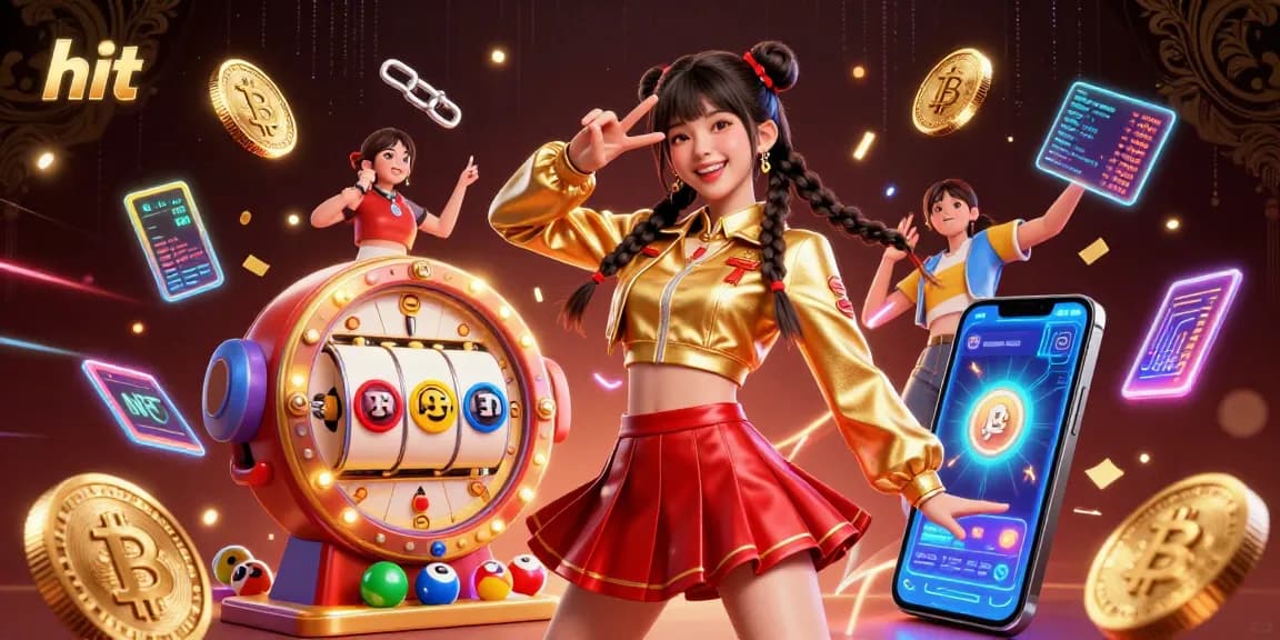 Join the hit excitement at the casino with vibrant slot reels and playful energy.