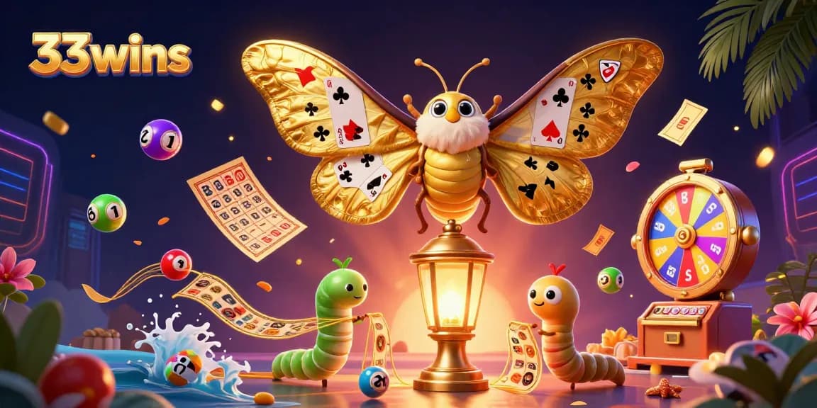 Engage with 33wins through a thriving casino scene of vibrant games and colorful elements.