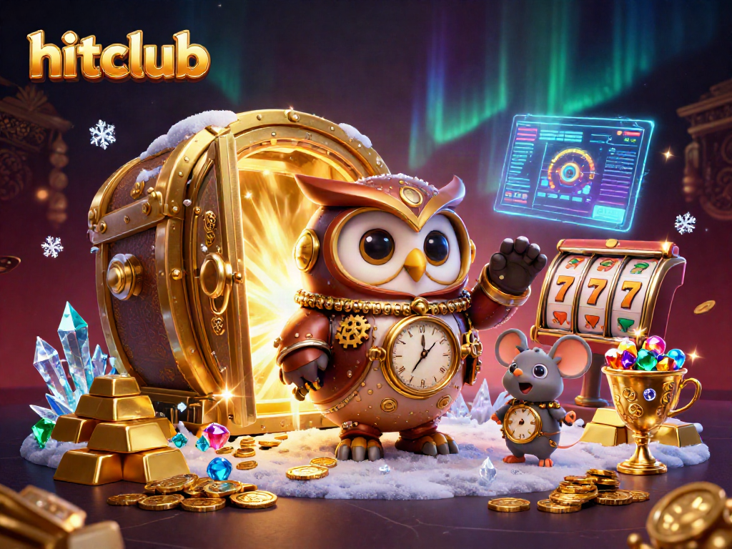 Engage with hitclub's vibrant casino adventure featuring a 3D owl and slots galore.