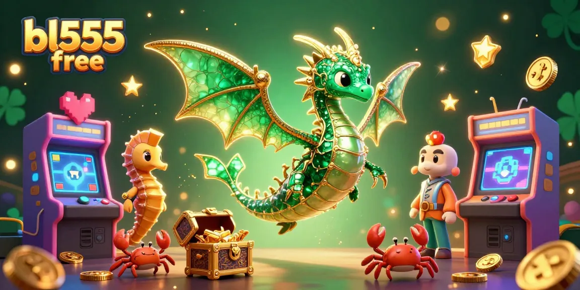 Experience thrilling gameplay at bl555 free with a rich casino-themed digital illustration, showcasing vibrant characters and elements.