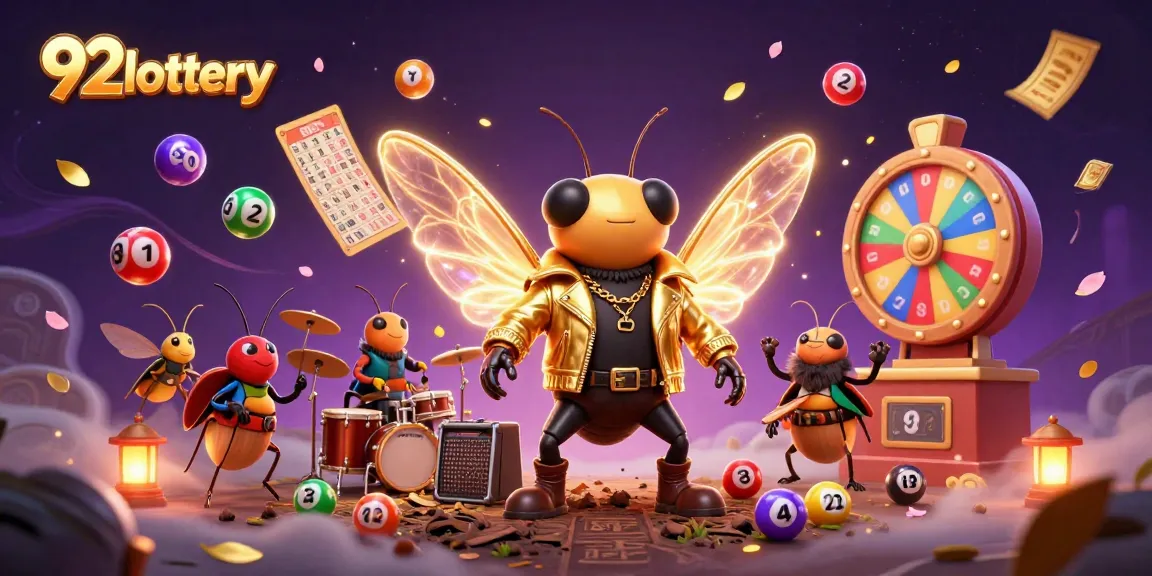 Join the 92lottery excitement with dazzling lottery elements and vibrant characters in a dynamic scene.