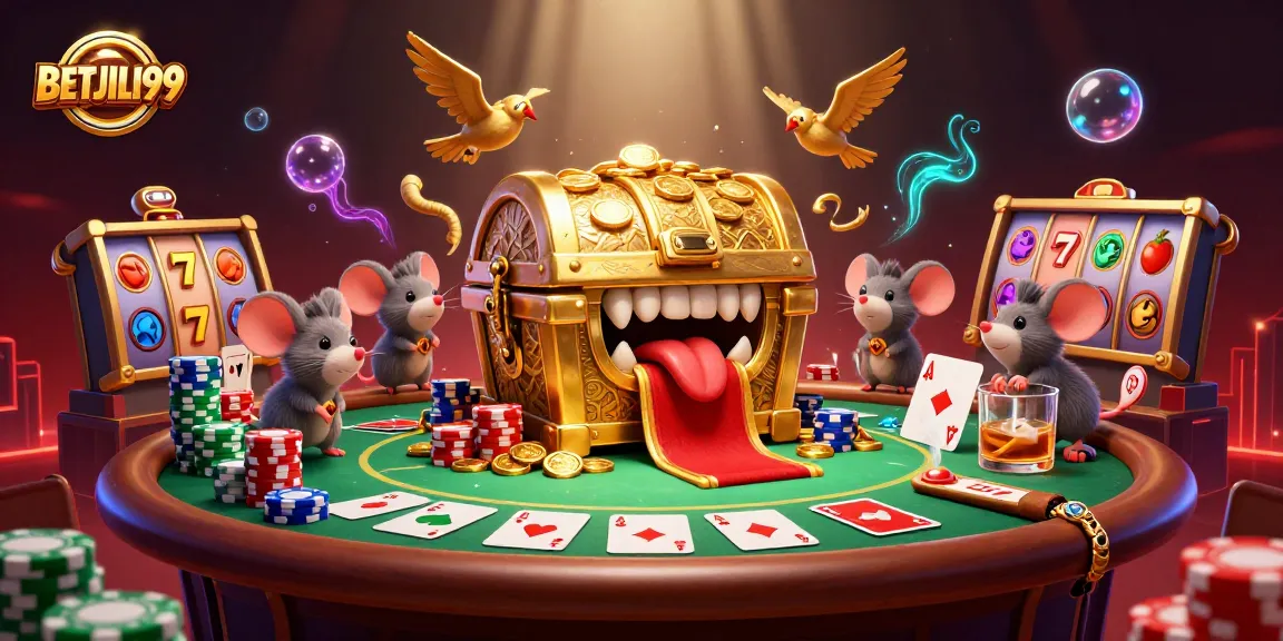 Experience thrilling gaming at BETJILI99 with enticing casino visuals and captivating characters.