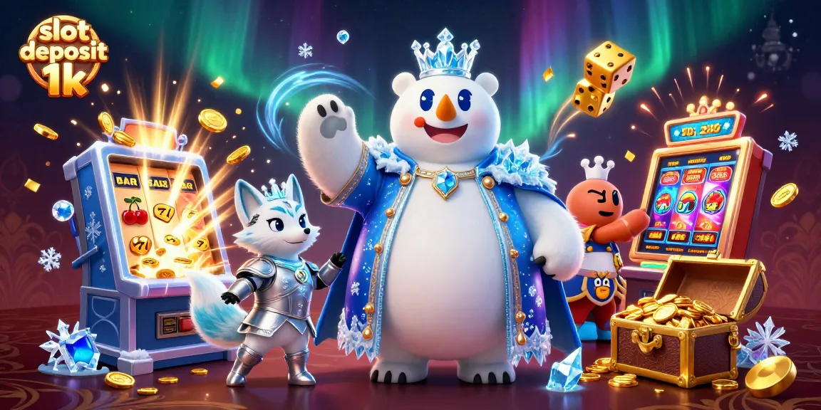Experience the excitement of slot deposit 1k with playful characters and thrilling game elements.
