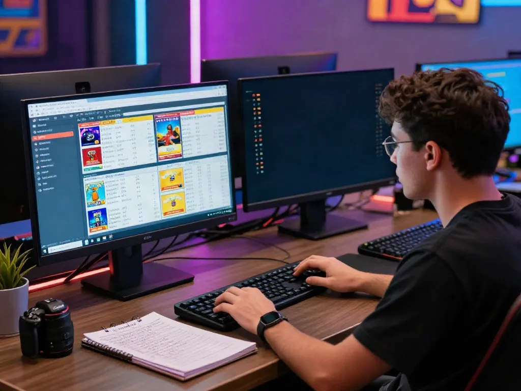 Player engaged in amanahtoto gameplay, surrounded by betting statistics and strategy notes.