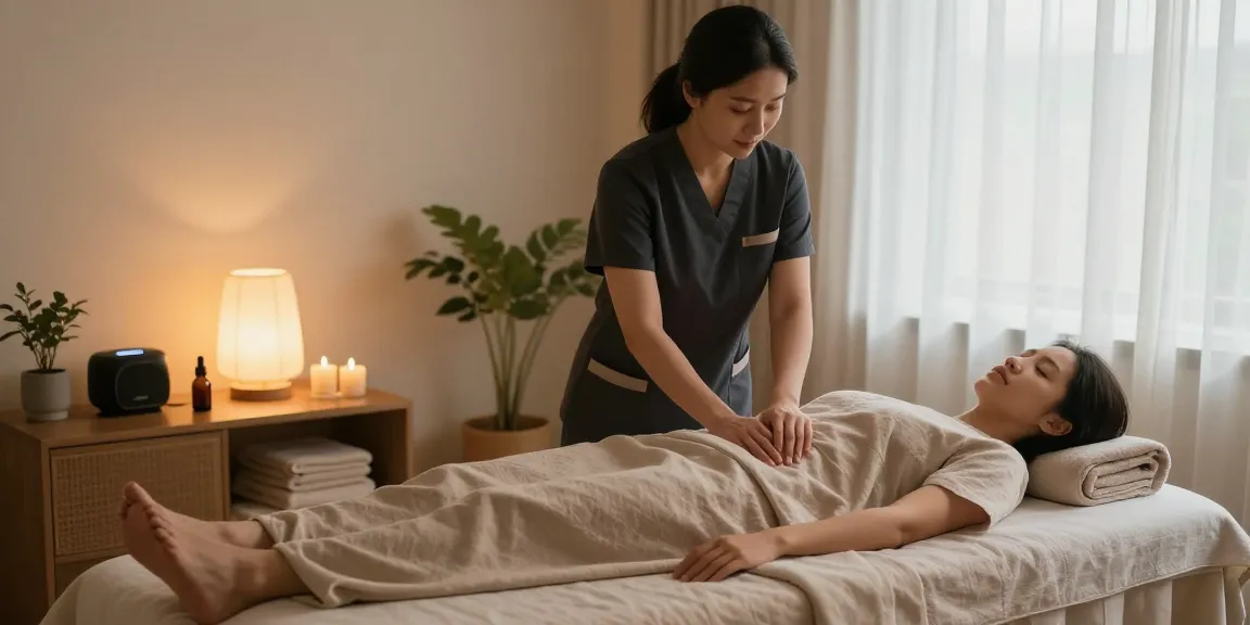 Experience 종로출장마사지 with a professional therapist in a cozy home setting, promoting relaxation and wellness.