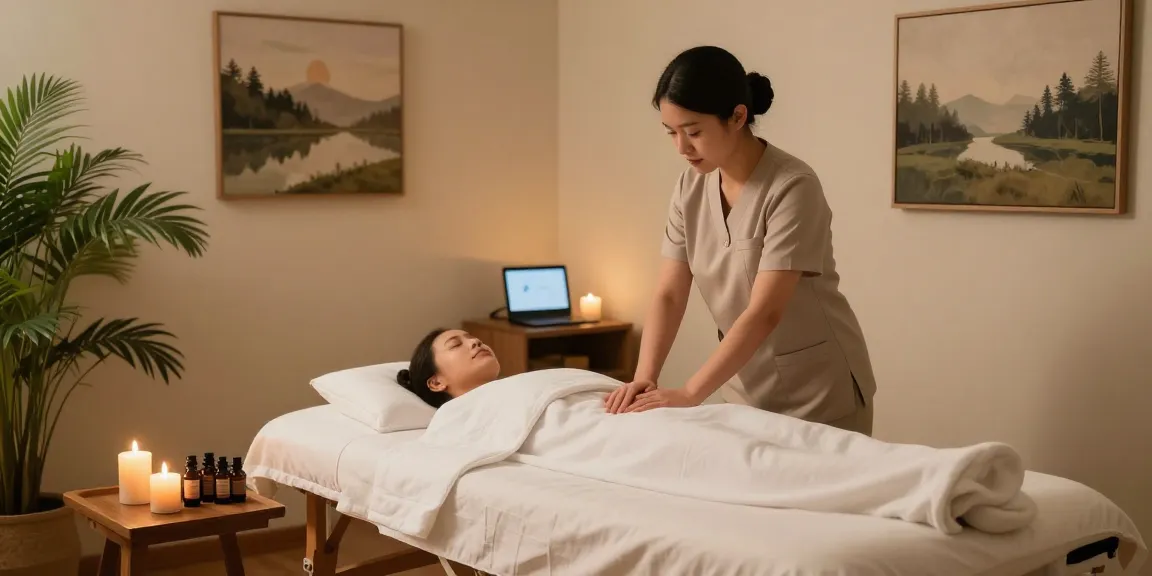 Experience 성남출장안마 in a tranquil massage therapy studio with soothing ambiance and professional setup.