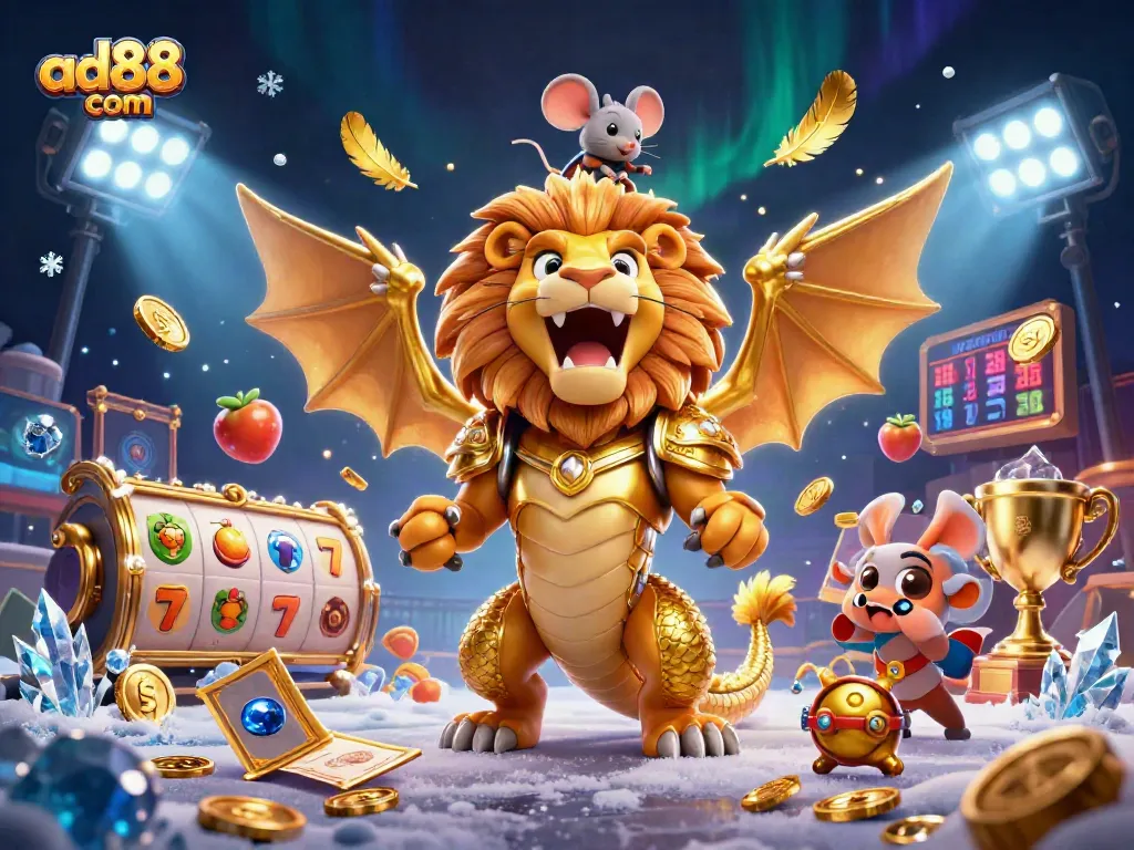 Engage with ad88 com's thrilling slots experience featuring dynamic casino elements and characters