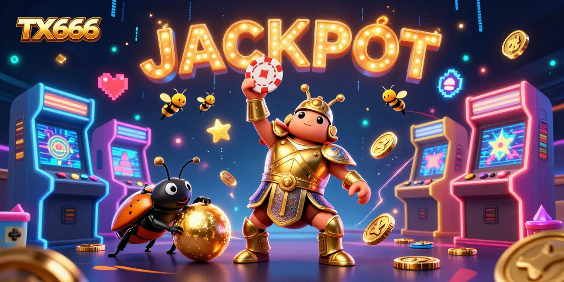 Experience epic wins with TX666 in an engaging 3D casino scene featuring prize-winning elements.