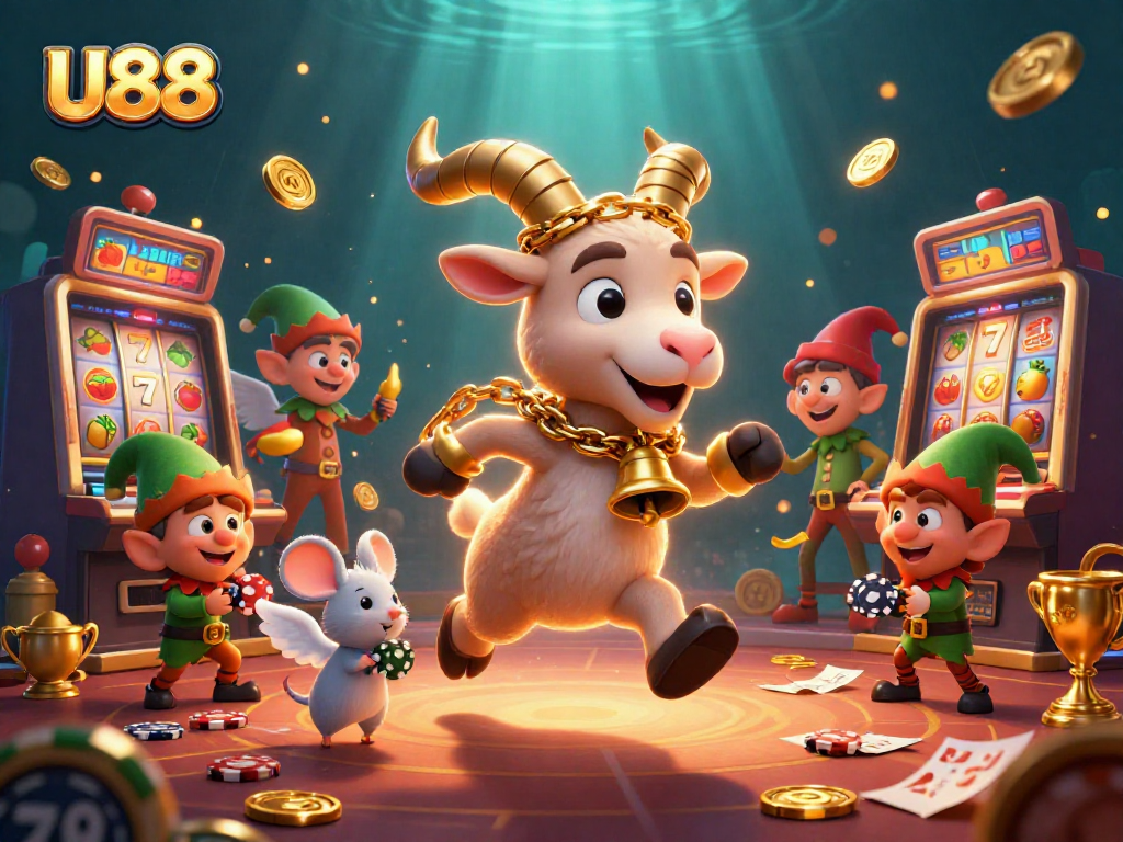 Experience U88's thrilling slot casino adventure with playful characters and jackpot excitement.