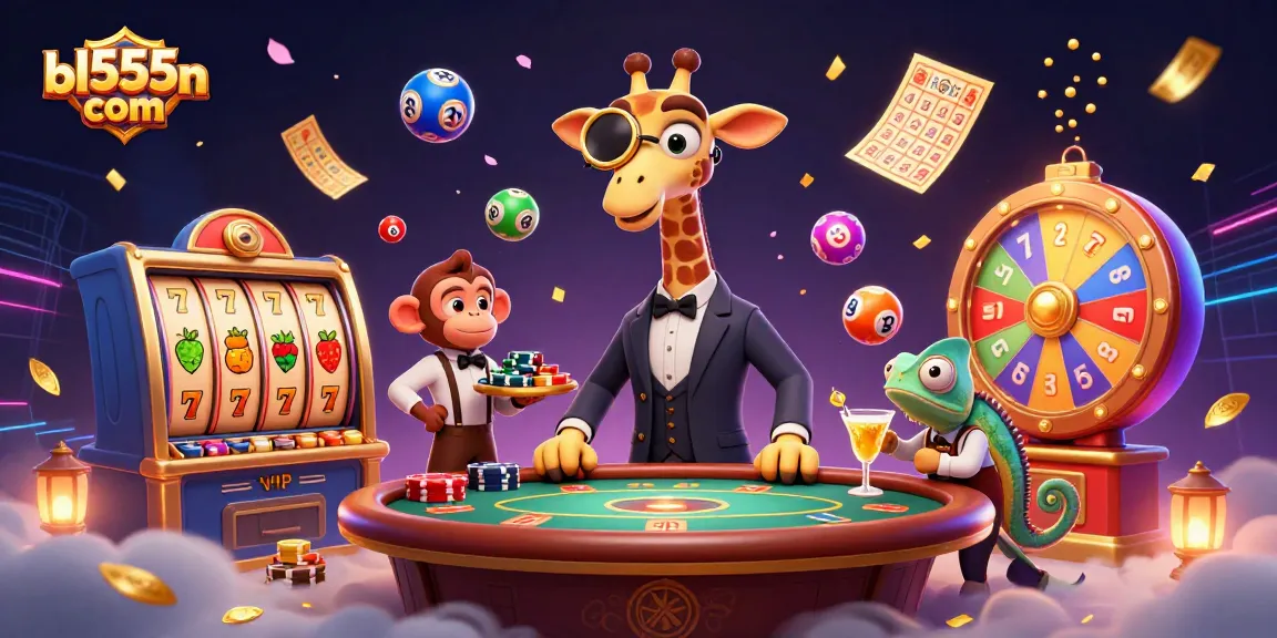 Experience thrilling gameplay at bl555on com with vibrant casino characters and exciting game elements.