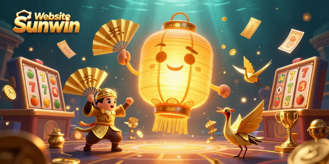 Experience thrilling gameplay and winning opportunities with Website Sunwin's vibrant casino scene illustration.