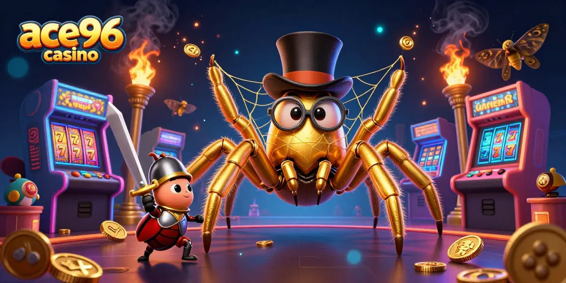 Experience gaming excitement at ace96 casino with vibrant characters and rich casino-themed elements.